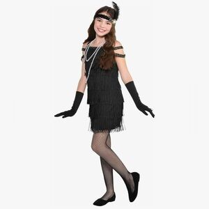 Party City Black Flapper Girl Costume